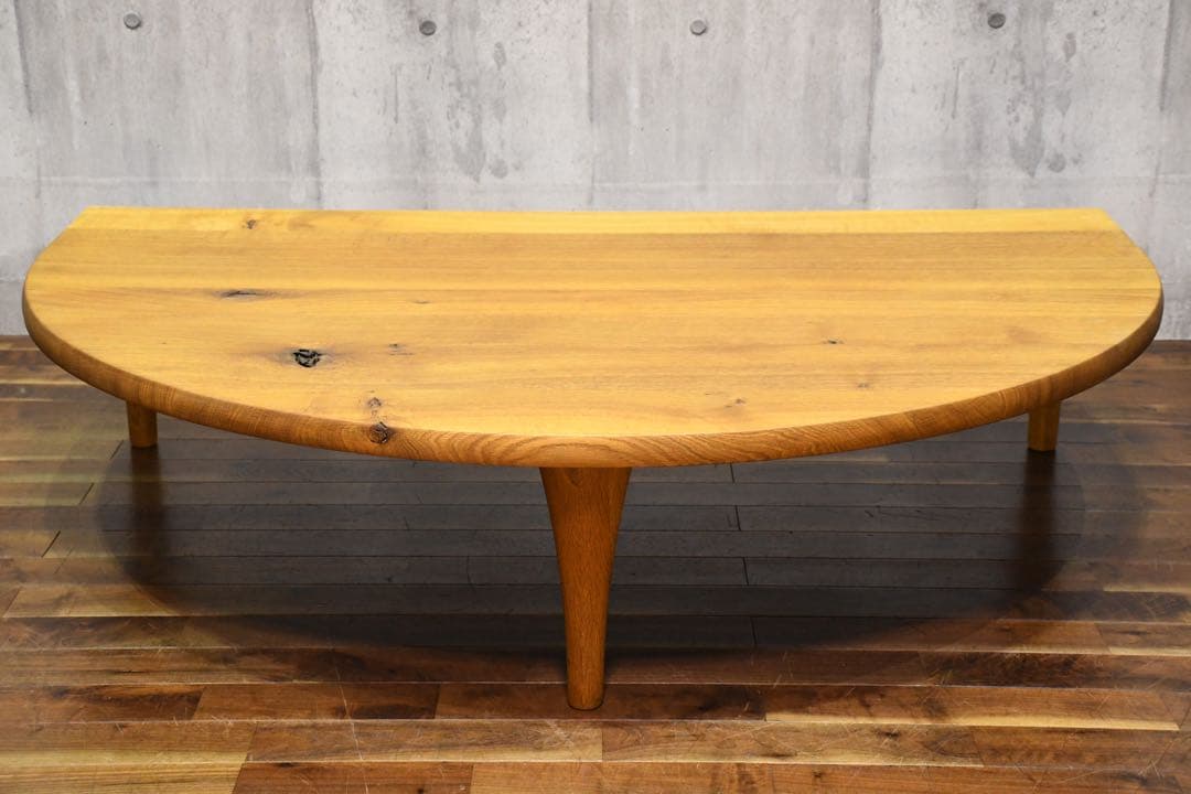 DIK61 飛騨産業 HIDA キツツキ 森のことば 半円形リビングテーブル