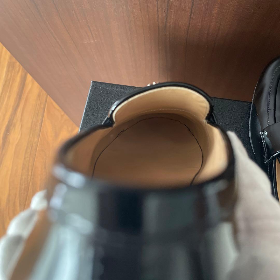 meruシャネル　パテントローファー　37.5センチ