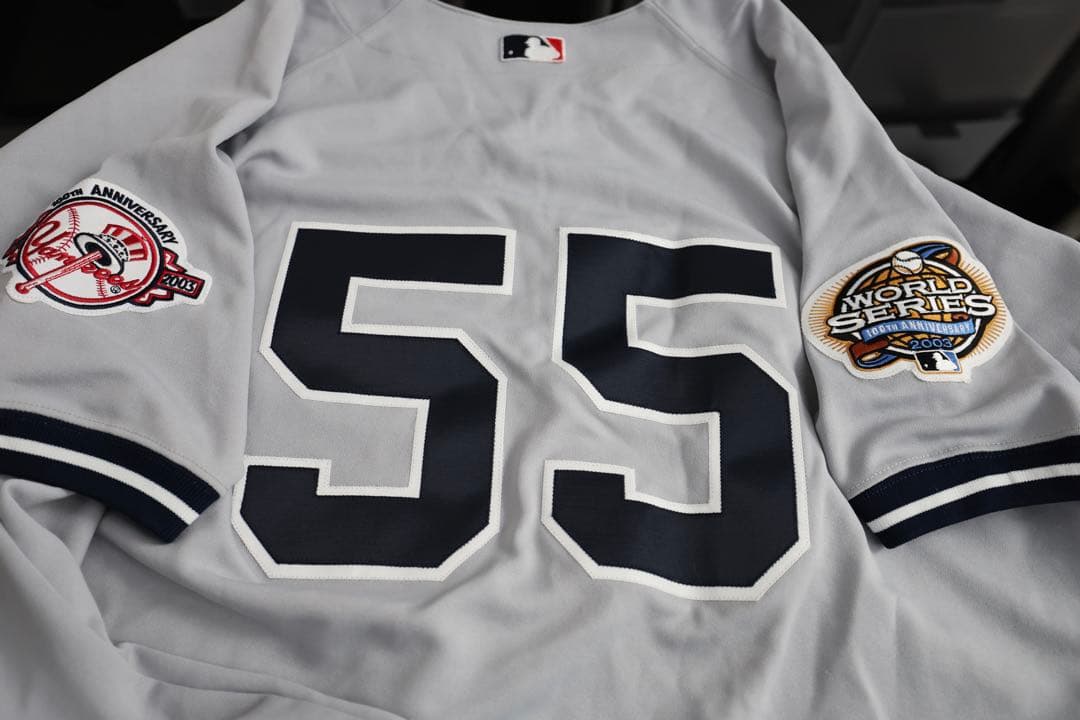 松井秀喜 ヤンキース 2003年 プロカットロードジャージ 誤植あり レア