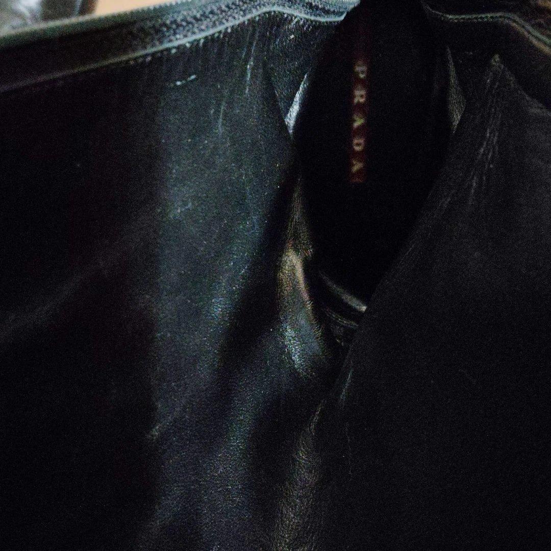 PRADAスポーツレザーブーツ　黒39