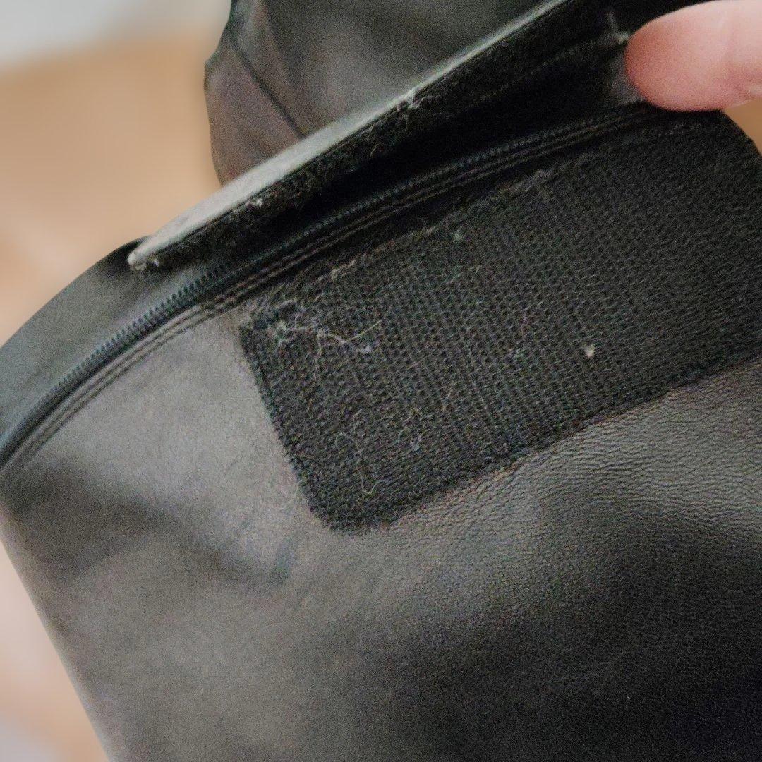 PRADAスポーツレザーブーツ　黒39