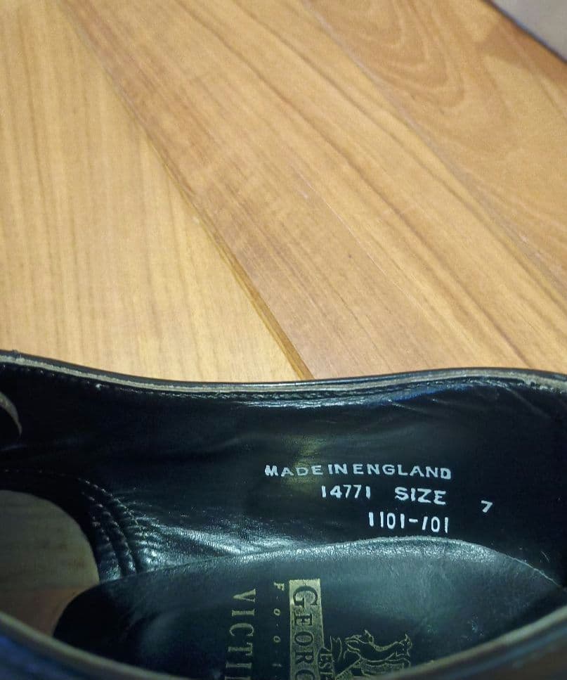 e cox ポストマンシューズ イングランド製