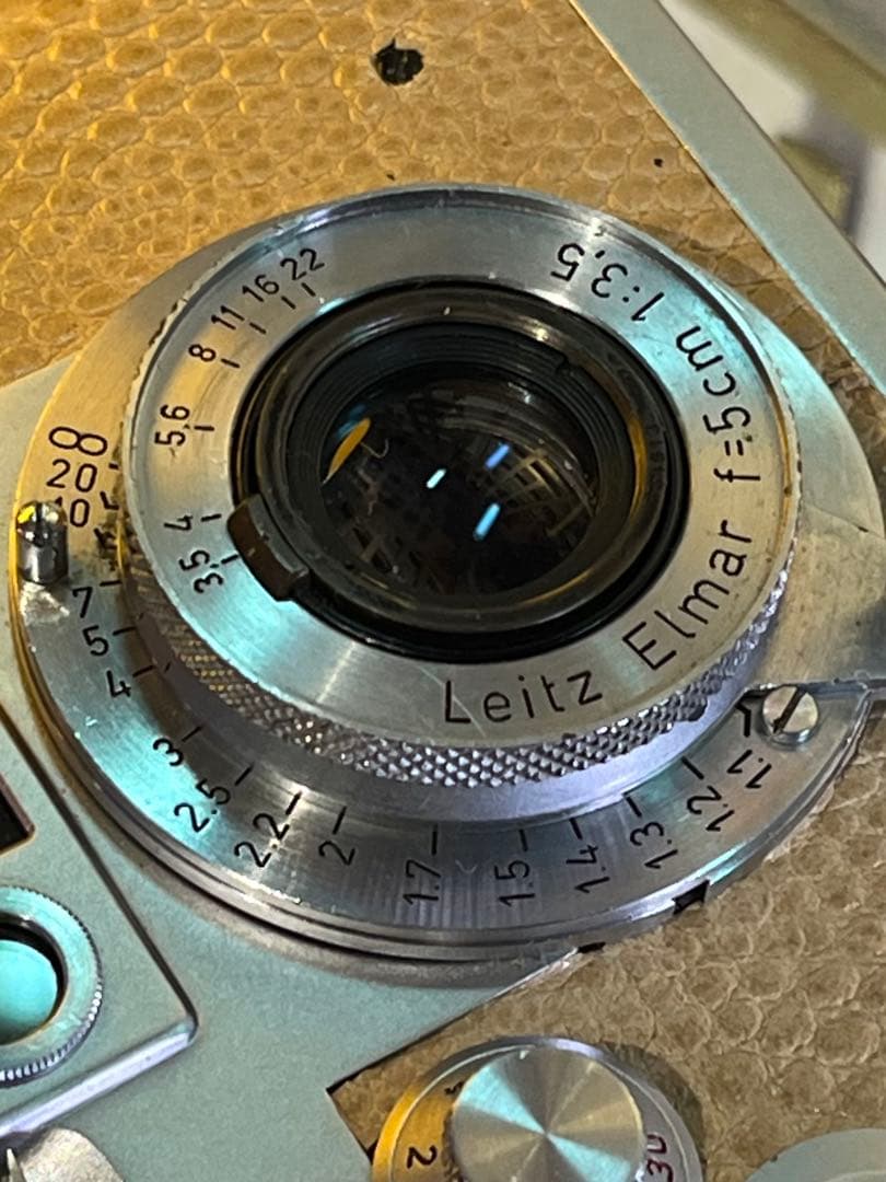 Leica ⅢG 本革リザード張替 レンズElmar 50mm f3.5