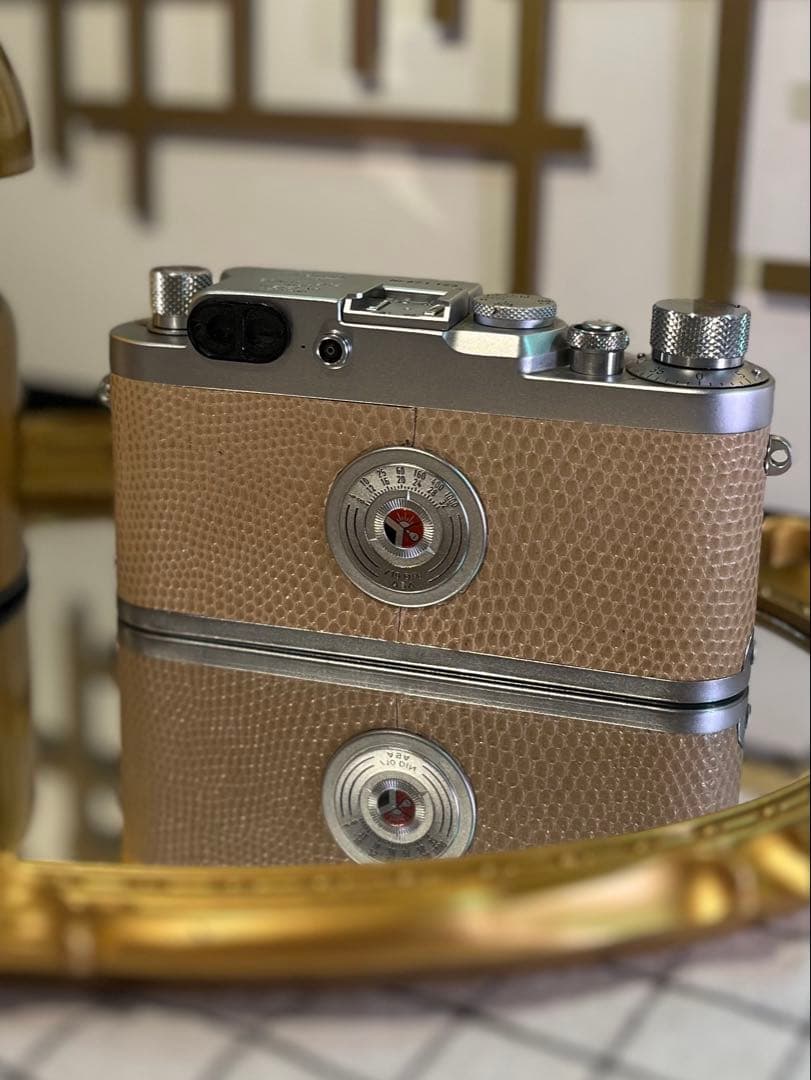 Leica ⅢG 本革リザード張替 レンズElmar 50mm f3.5
