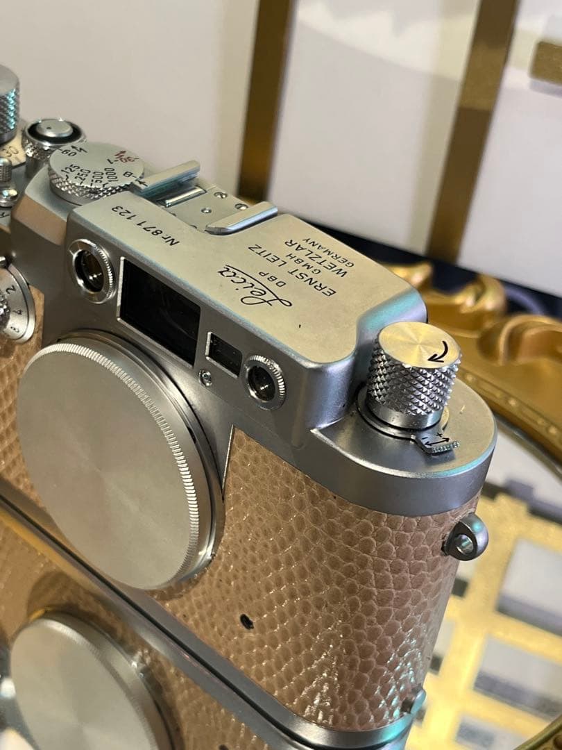 Leica ⅢG 本革リザード張替 レンズElmar 50mm f3.5