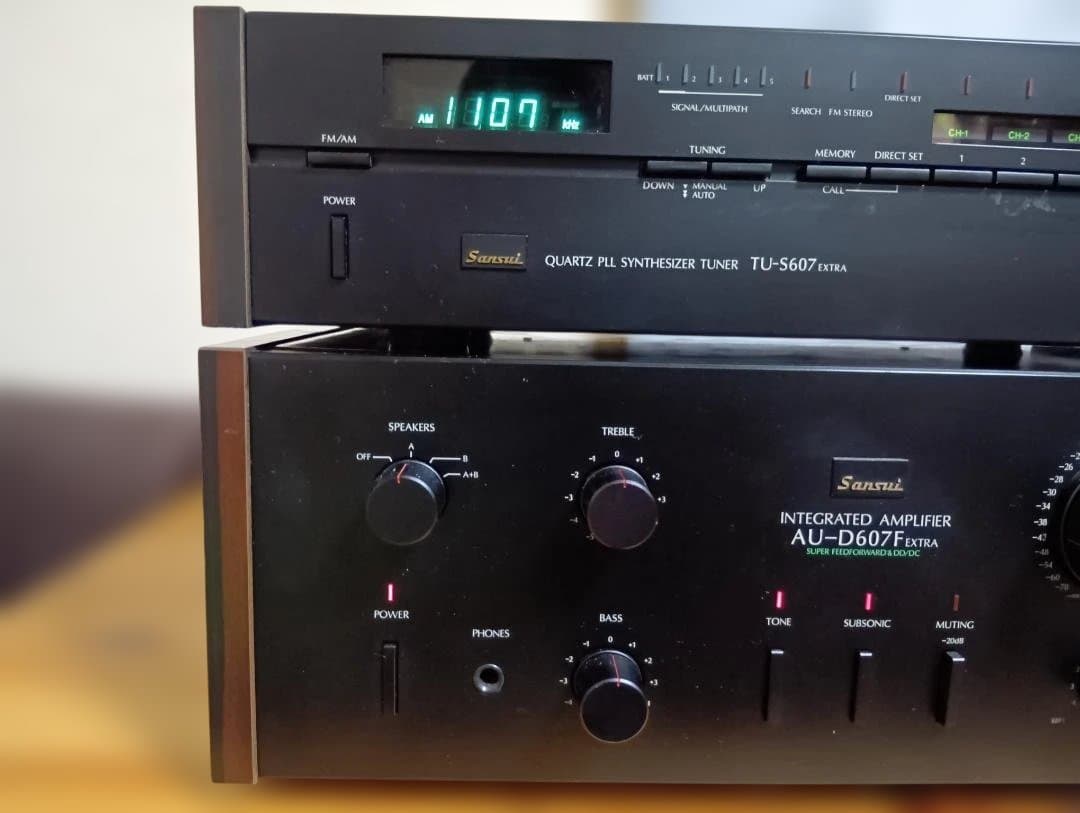 SANSUI AU-D607F Extra　アンプとチューナー（おまけ）