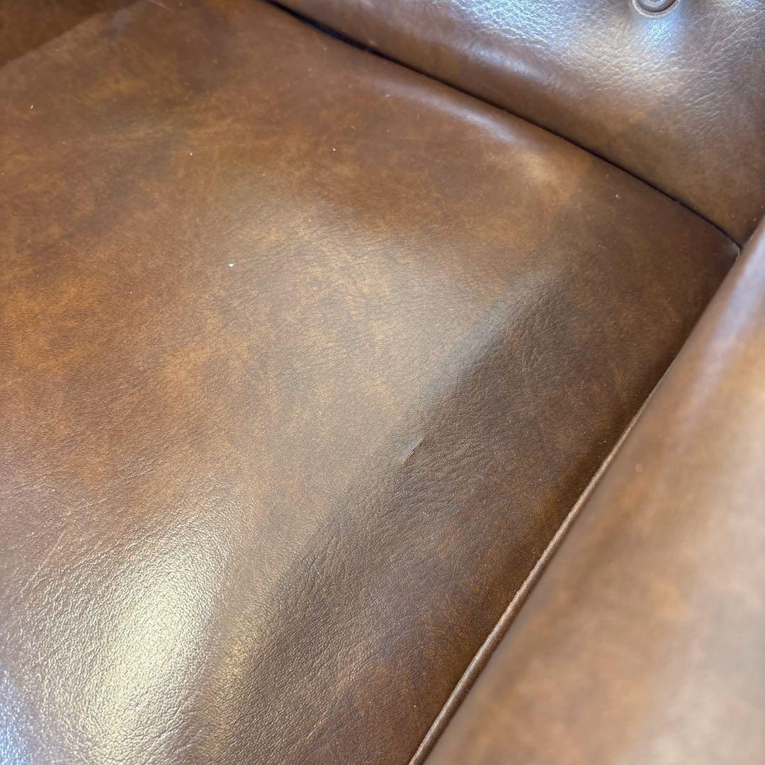 ヴィンテージ　レザー　1人掛けソファ アームチェア クラシック　喫茶店　レトロ