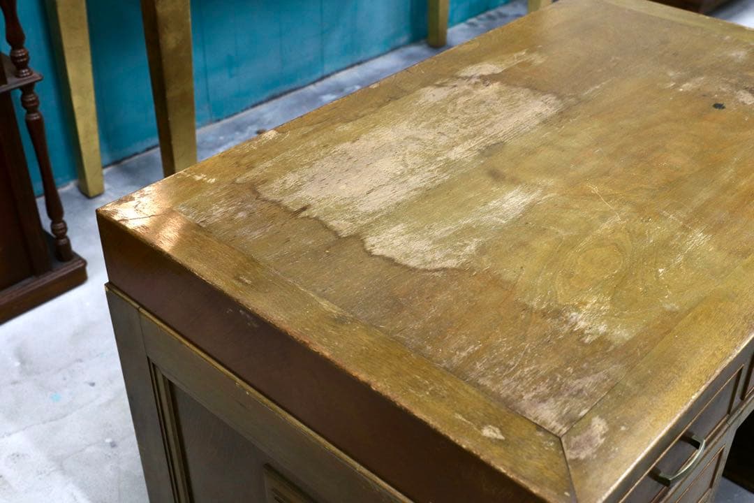 GMHK772○和製ヴィンテージ 昭和レトロ 両袖机 学習机 書斎机 アンティー