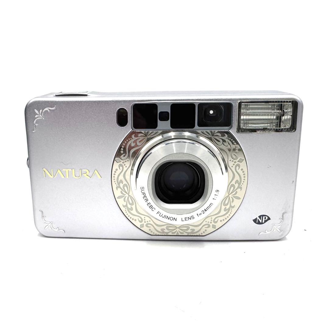 動作良好 FUJIFILM NATURA S ラベンダー フィルムカメラ