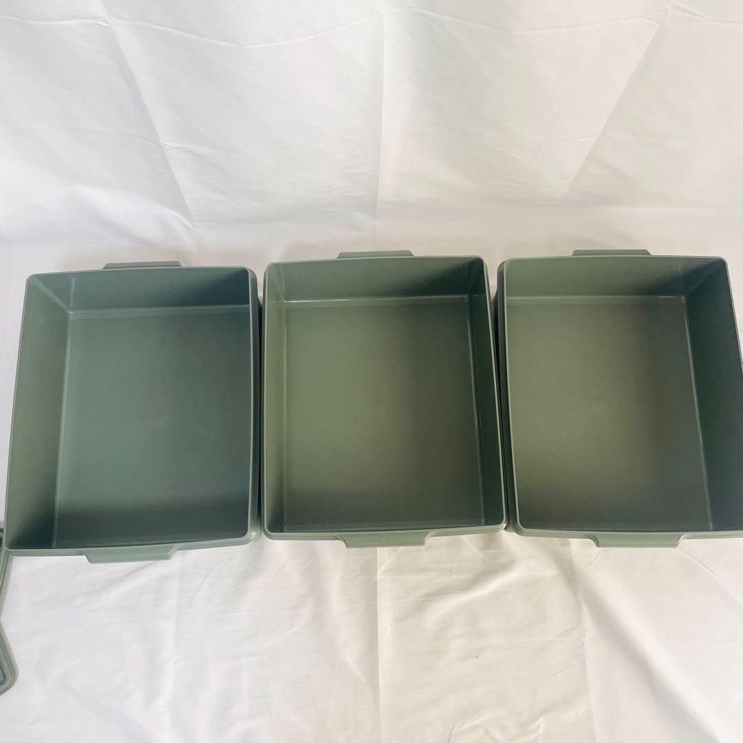 タッパーウェア 収納 スーパーケース 5個セット(深型2個+薄型3個)