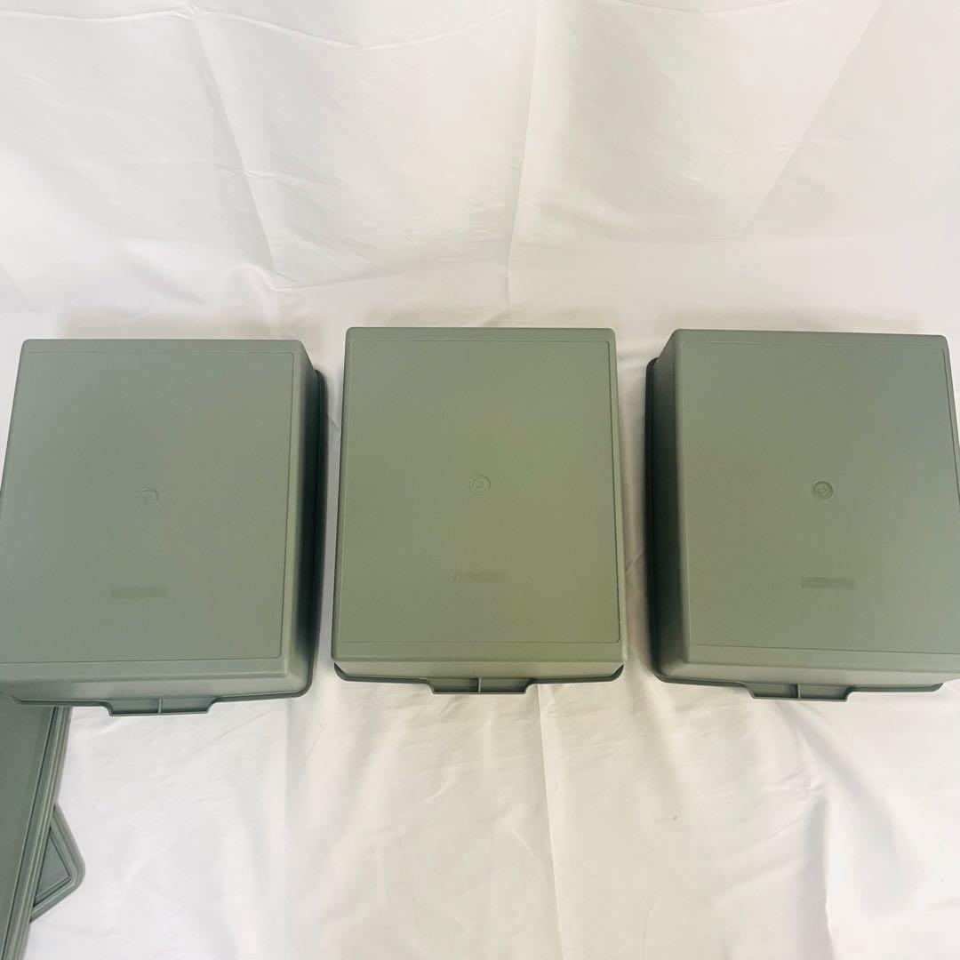 タッパーウェア 収納 スーパーケース 5個セット(深型2個+薄型3個)