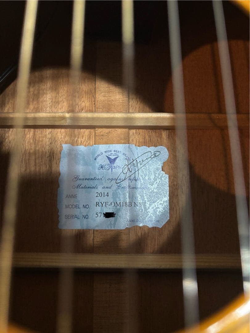 Kヤイリ　RYF-OM18B アコースティックギター