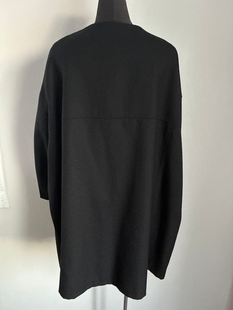 JUNYA WATANABEブラック ノーカラーコートSサイズ