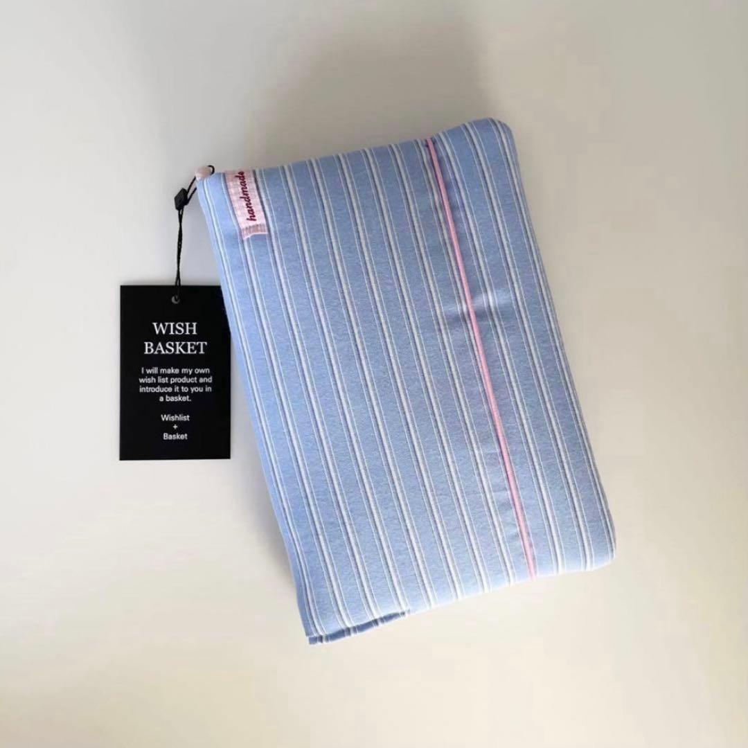 ☆R☆　韓国　バインダー　カバー　貯金　現金管理　ピンク　ストライプ