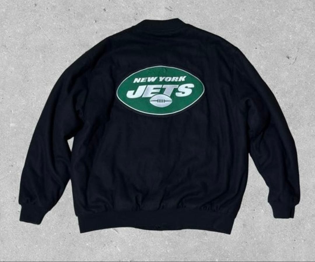 90s NFL NYジェッツ Jay-Z スタジャン JH Design 黒