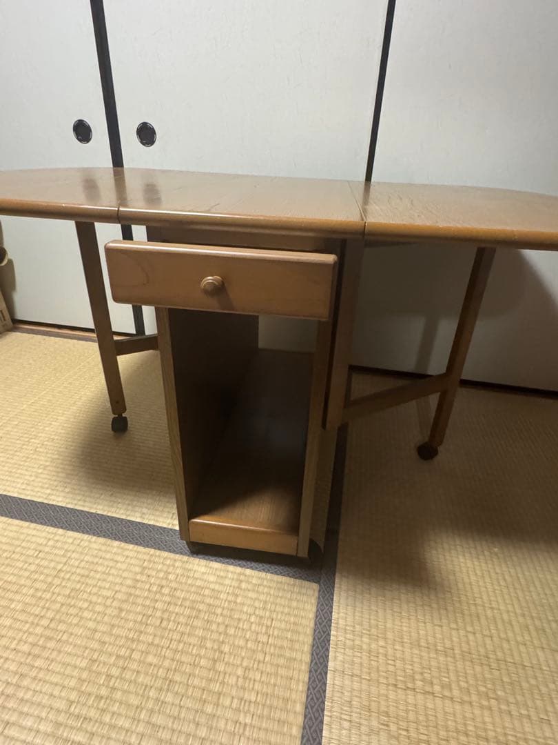 KOIZUMI　コイズミ　両開き　バタフライテーブル キッチンワゴン