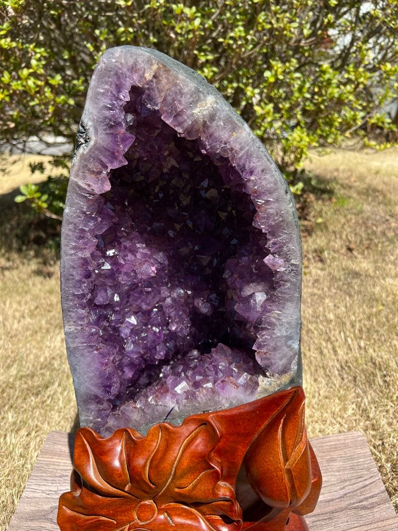 高品質アメジストドーム パワーストーン 紫水晶 天然石 置き物