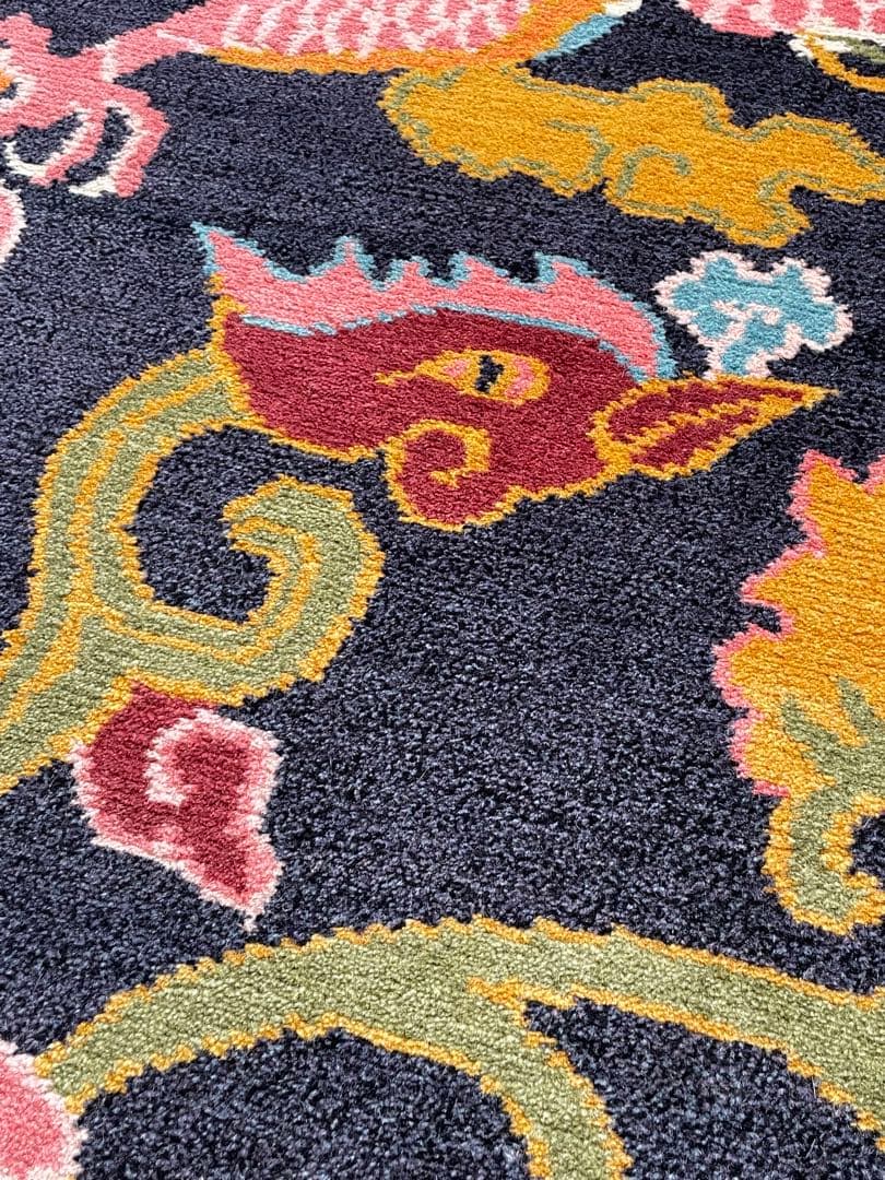 龍と鳳凰　カガマ　norbu lingka ノルブリンカ　チベット絨毯　ドラゴン