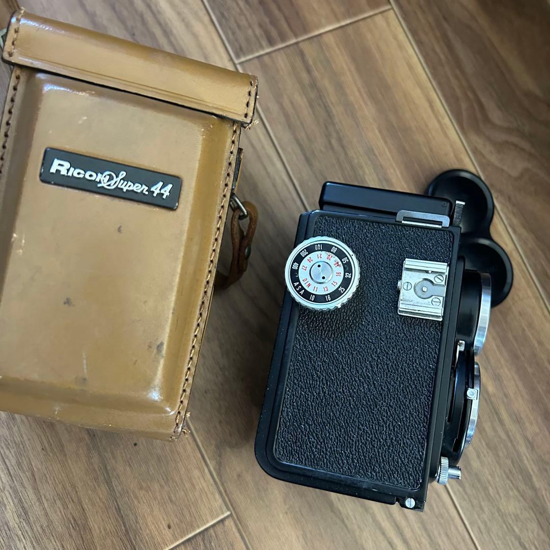 Ricoh Super 44 二眼レフカメラ レザーケース付き