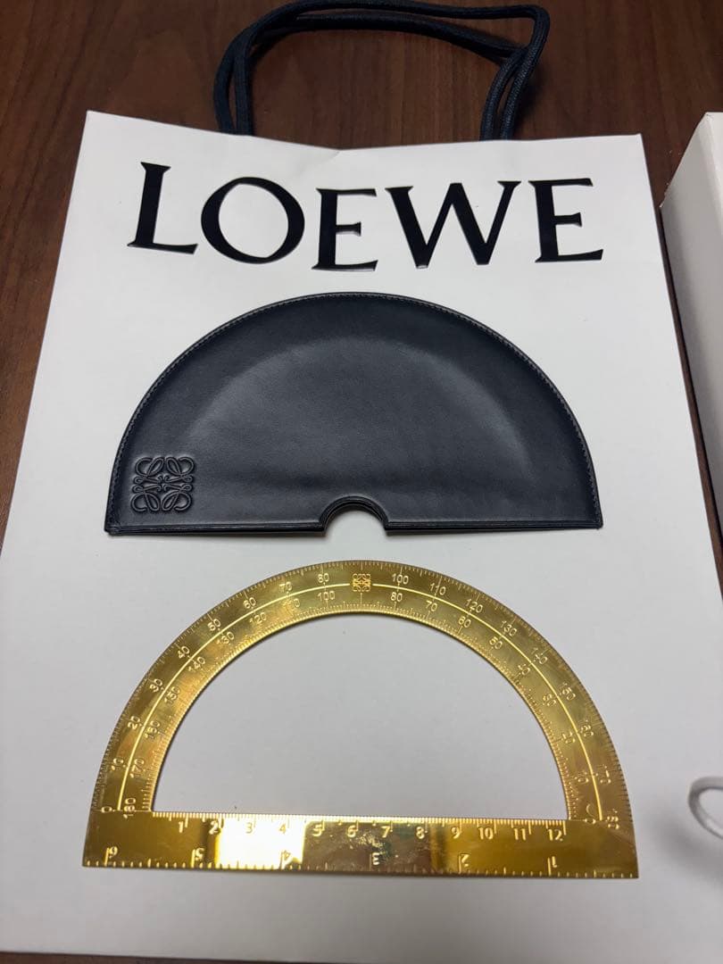 ★超レア★ロエベ LOEWE 分度器 置物 インテリア ブランド 雑貨 小物