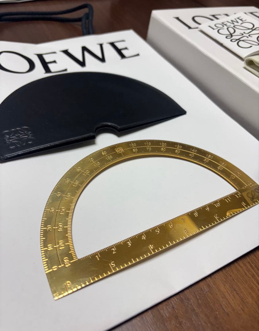 ★超レア★ロエベ LOEWE 分度器 置物 インテリア ブランド 雑貨 小物