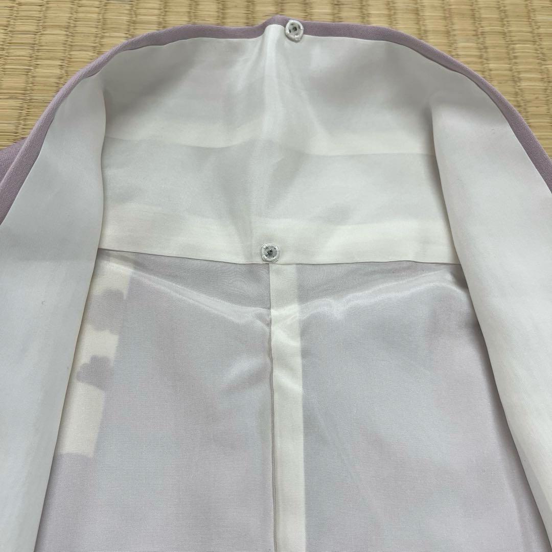 正絹 訪問着 扇面重文(未使用品)袋帯セット【裄69cm】