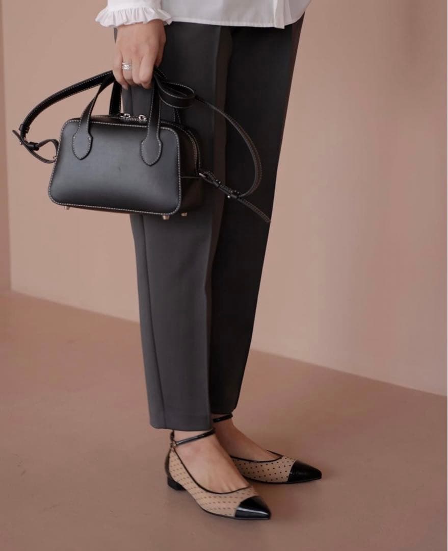 【極美品】 OHGA バッグ　ミニボストンバッグ　MINI BOSTON BAG