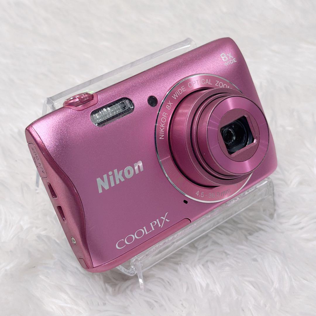 【美品】NIKON COOLPIX S3700 デジタルカメラ ピンク