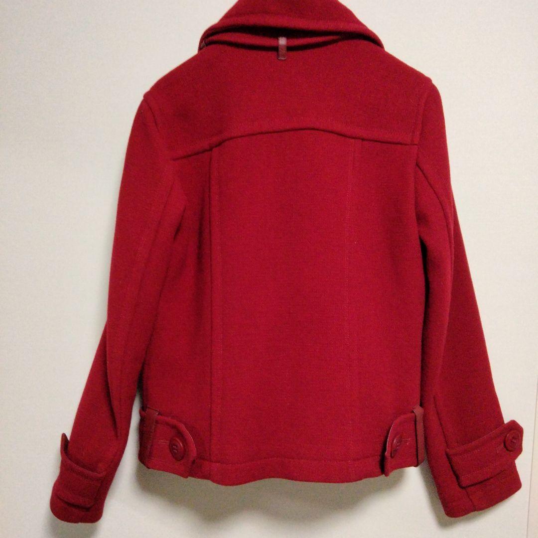 BURBERRY BLUELABEL ライダース風ピーコート ダブルボタン