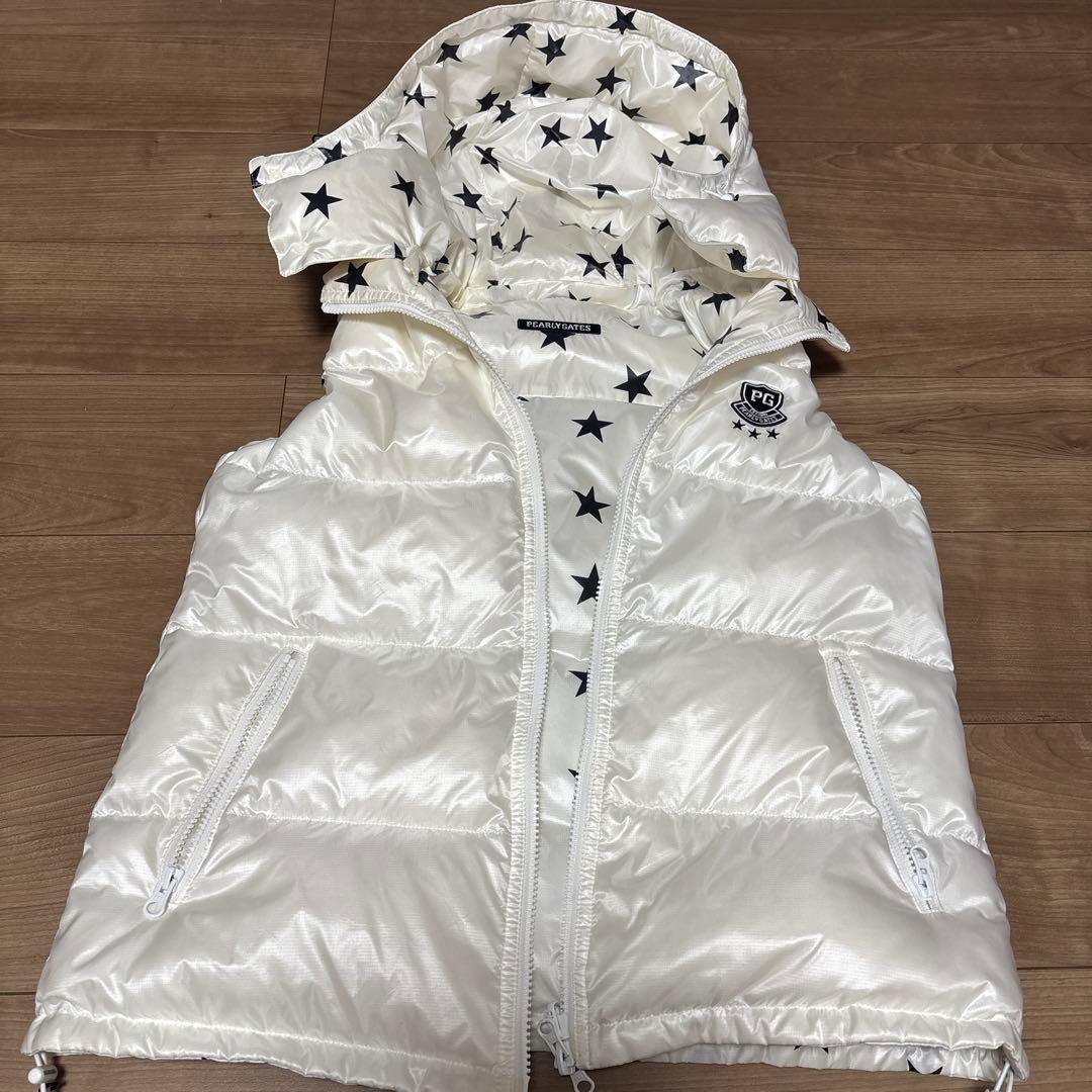 PEARLY GATES リバーシブル星柄ダウンジャケット