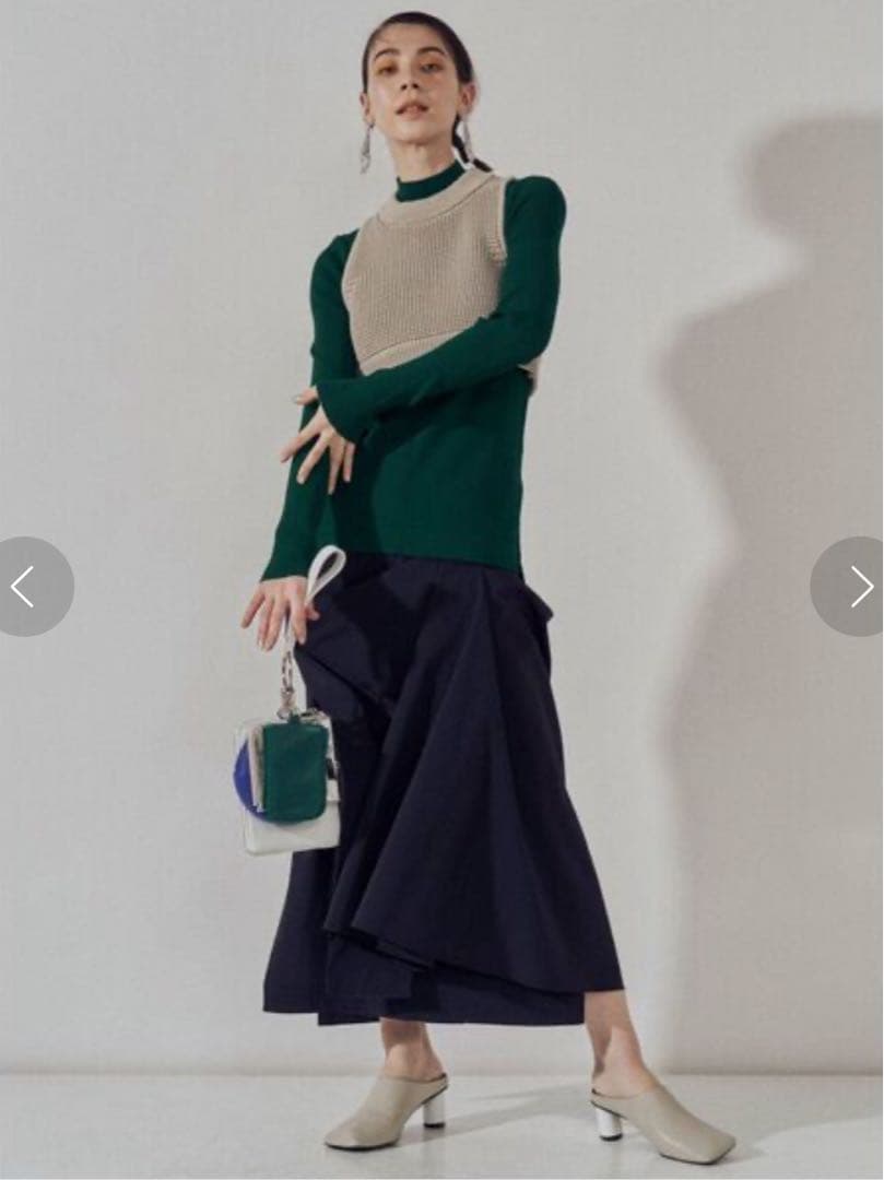 【UN3D.】アンスリード　スクエアミュール　ベージュ　美品