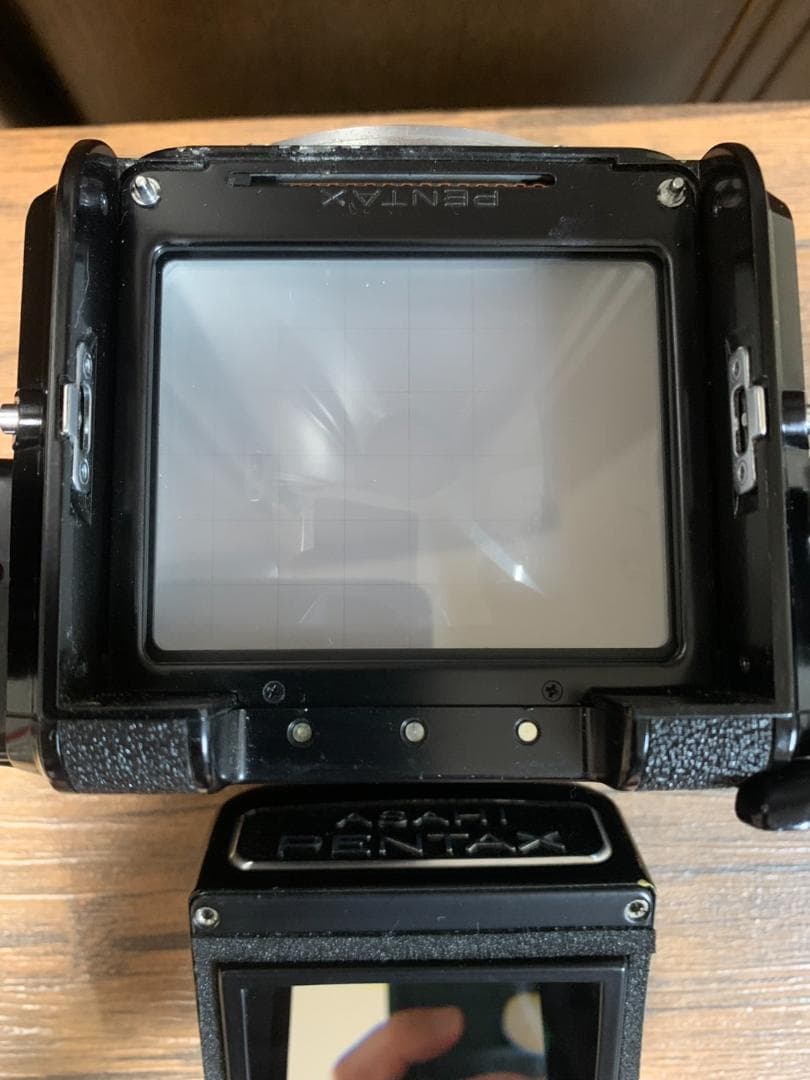 【動作品】Pentax 67後期ミラーアップ付 ボディ＋75mm F4.5おまけ