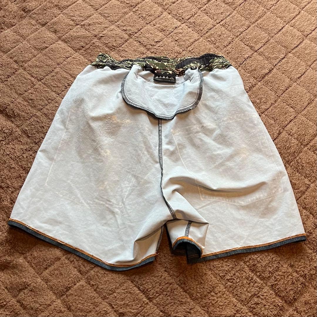 【MMA×ranor】デニム＆バンダナ＆カモフラ　ランニングショートパンツ