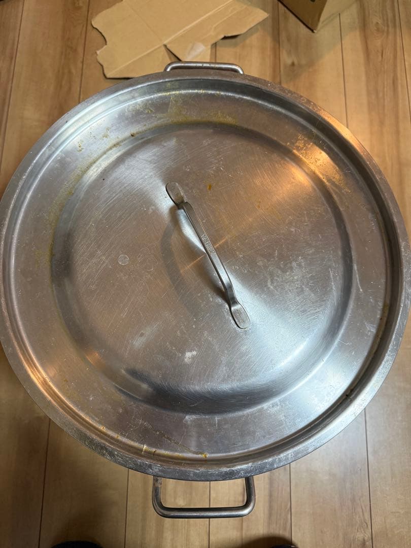 業務用ZEBRA　ステンレス寸胴　40㎝　50.0L　蓋付き　両手鍋