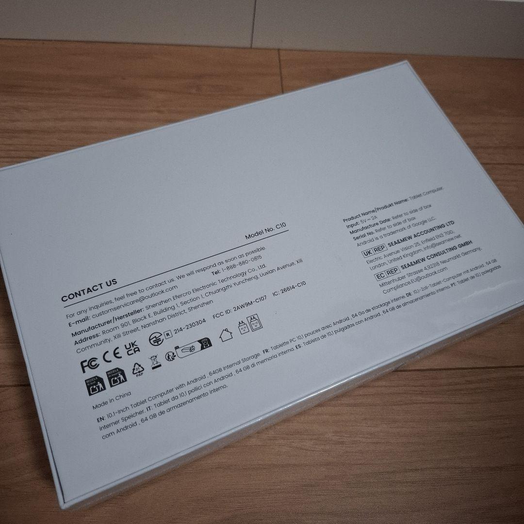 タブレット 10インチ android 15 wi-fiモデル