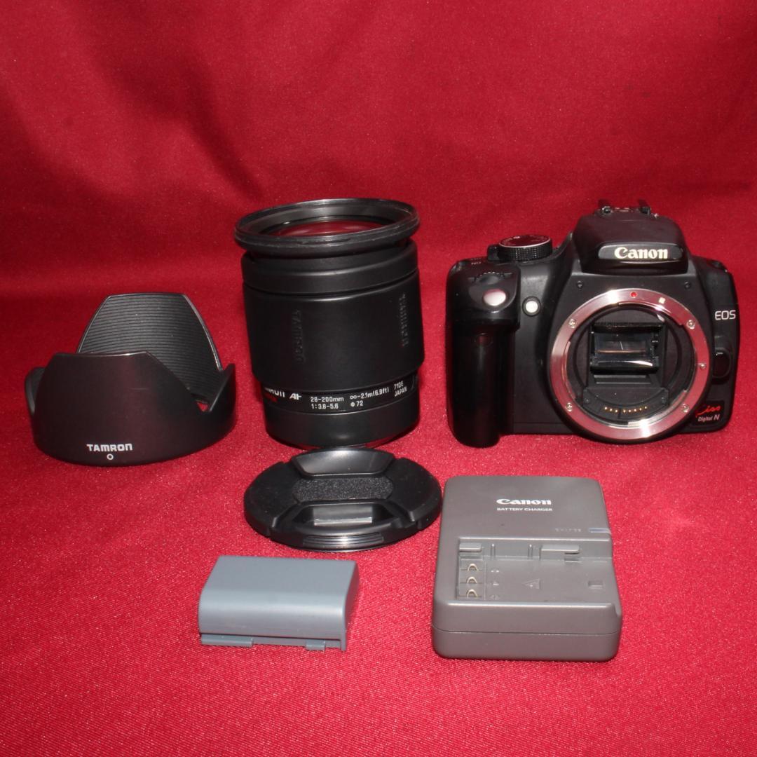 ❤️スマホに転送セット付❤️Canon EOS kiss N 中望遠レンズセット