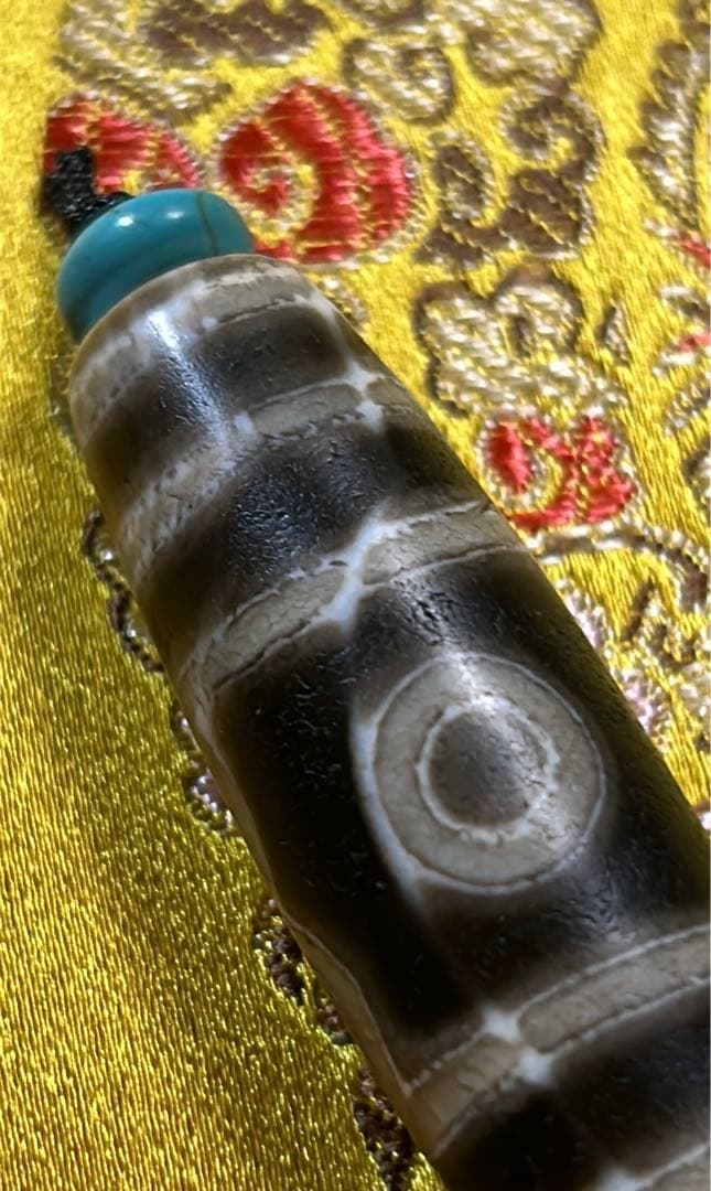 三眼天珠　老天珠　チベット天珠／送料込　匿名発送／チベット　天珠　お守り