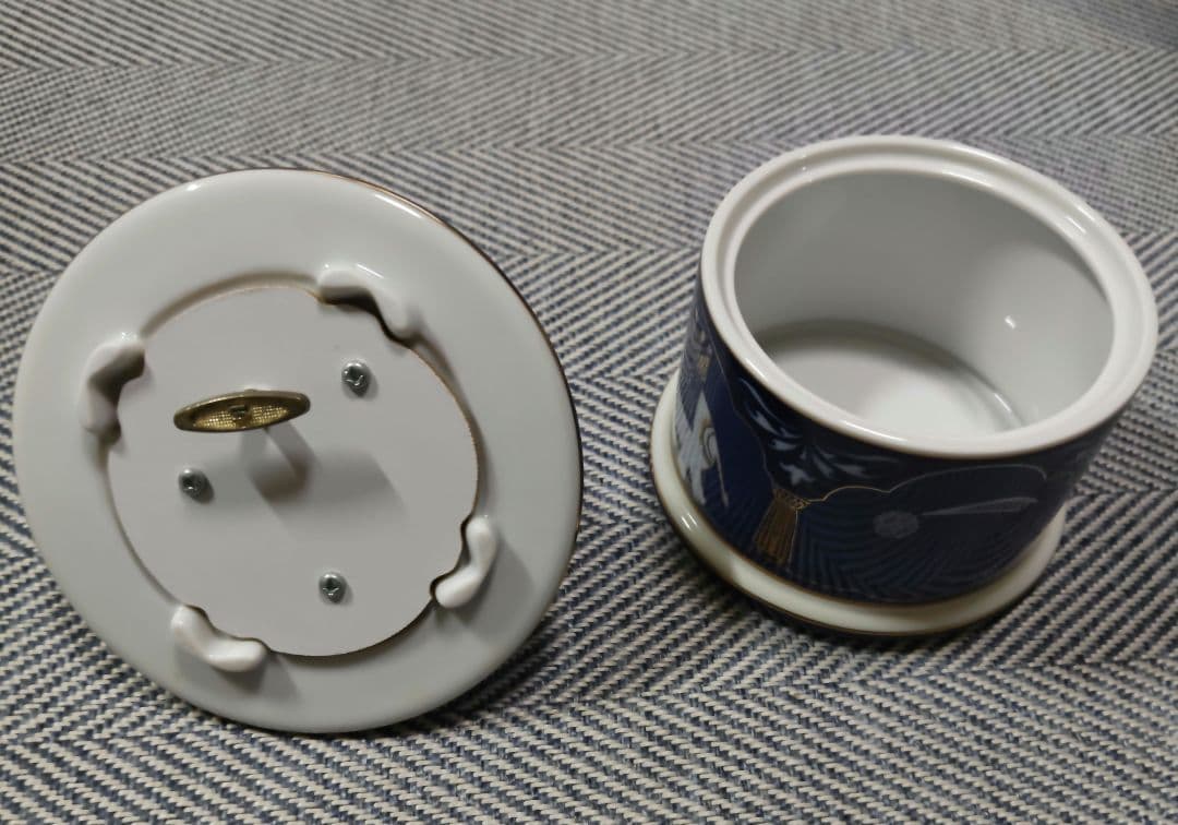 新品未使用 ローゼンタール社 磁器製オルゴール「マハラジャ •ブラウ」