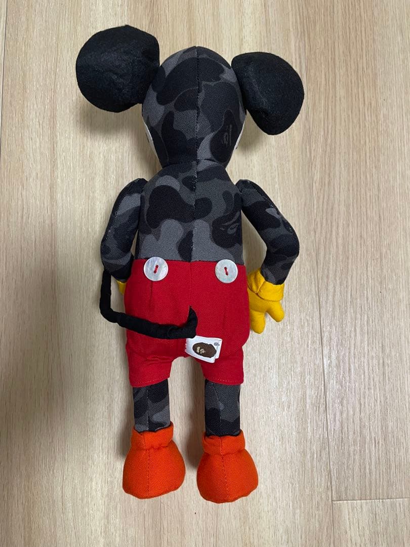A BATHING APE × Disney カモ柄ミッキーマウスぬいぐるみ