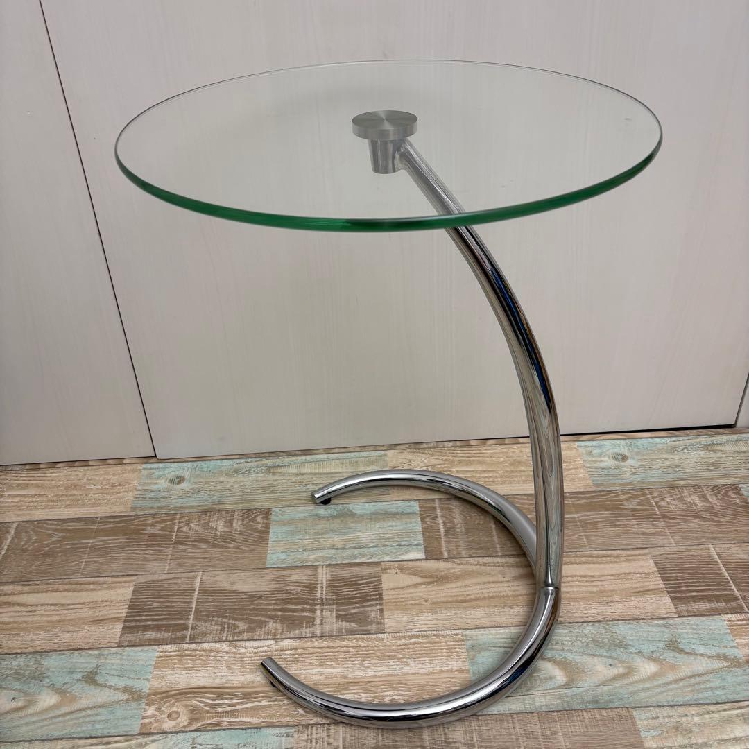 IDC 大塚家具 セレクト サイドテーブル ガラステーブル