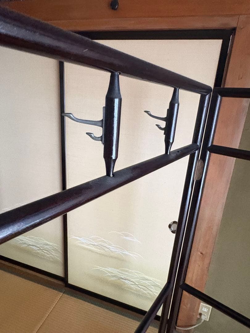 金属製 衣桁 4フック付き