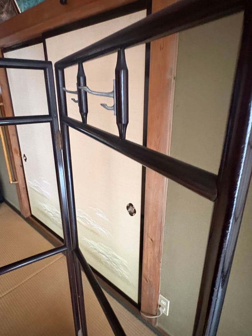 金属製 衣桁 4フック付き