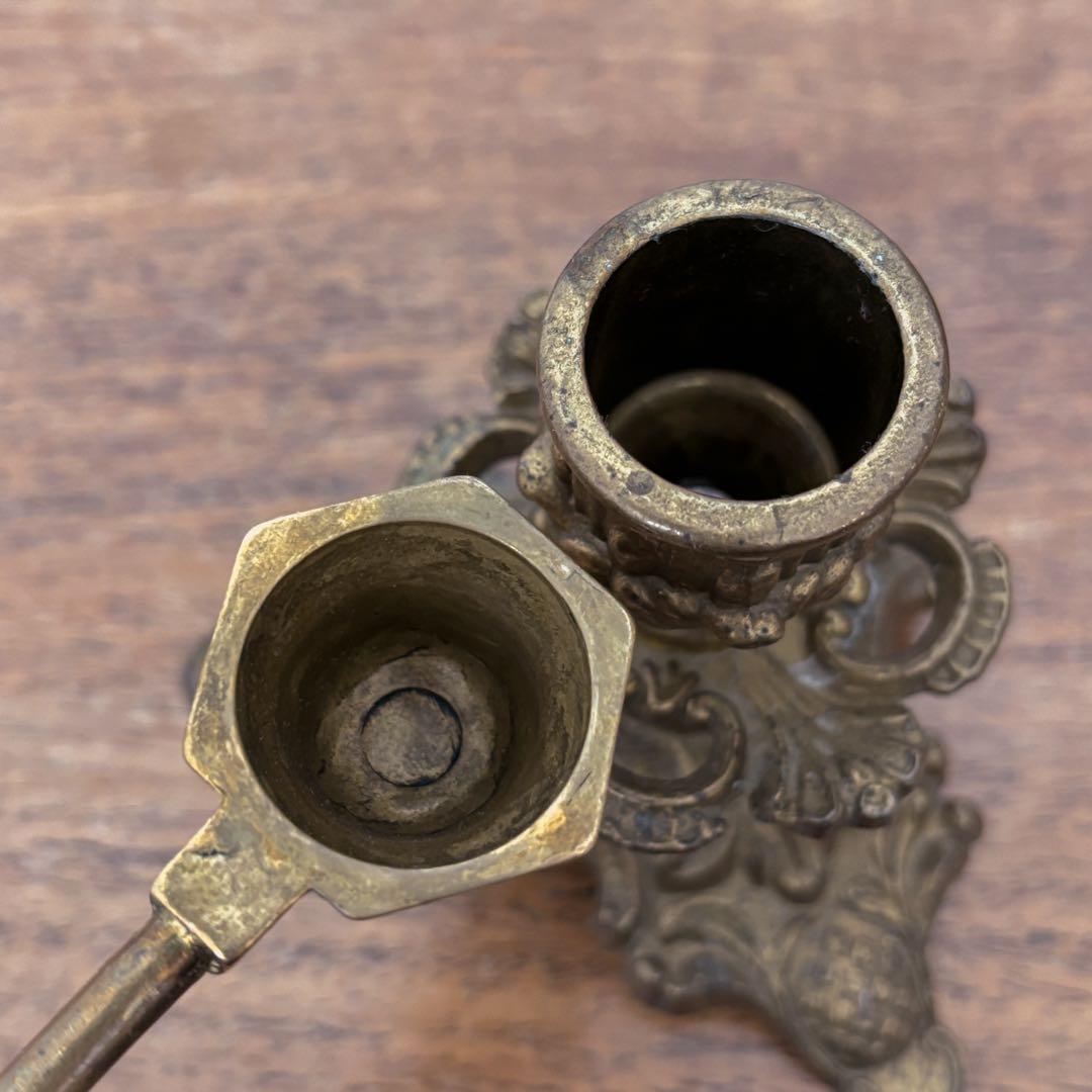 【ドイツ キャンドルスタンドとスナッファーセットT】ヴィンテージ