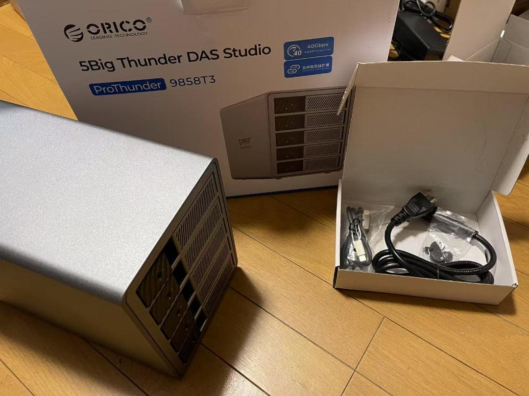 O173 HDDケース 5台 40Gbps出力 ハブ拡張機能付き 3.5インチ