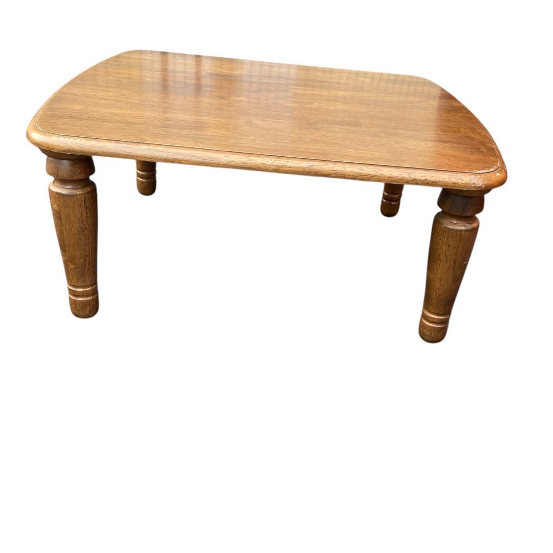 カントリー北欧調　ローテーブル　ナチュラルウッド　木製　デスク　サイドテーブル