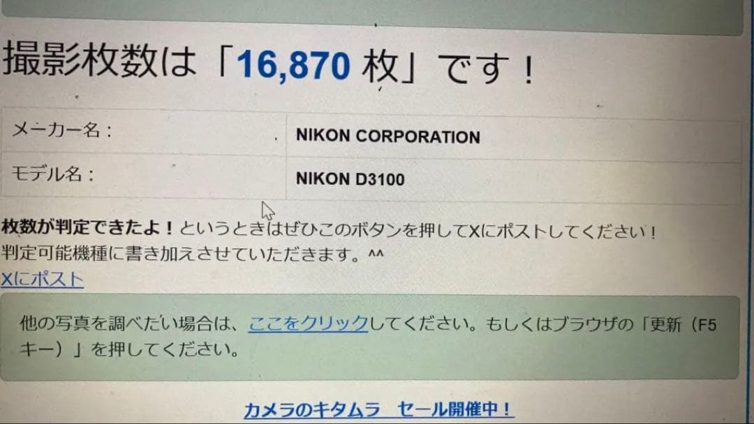 Nikon D3100 デジタル一眼レフカメラ　ボディ