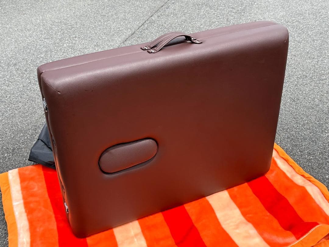 World JB エステベッド/マッサージベッド/有孔/折りたたみ/ブラウン