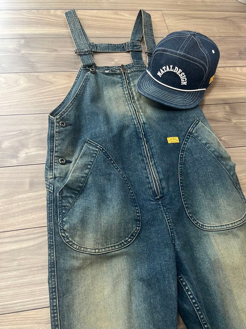 NATAL DESIGN デニムオーバーオール&キャップ