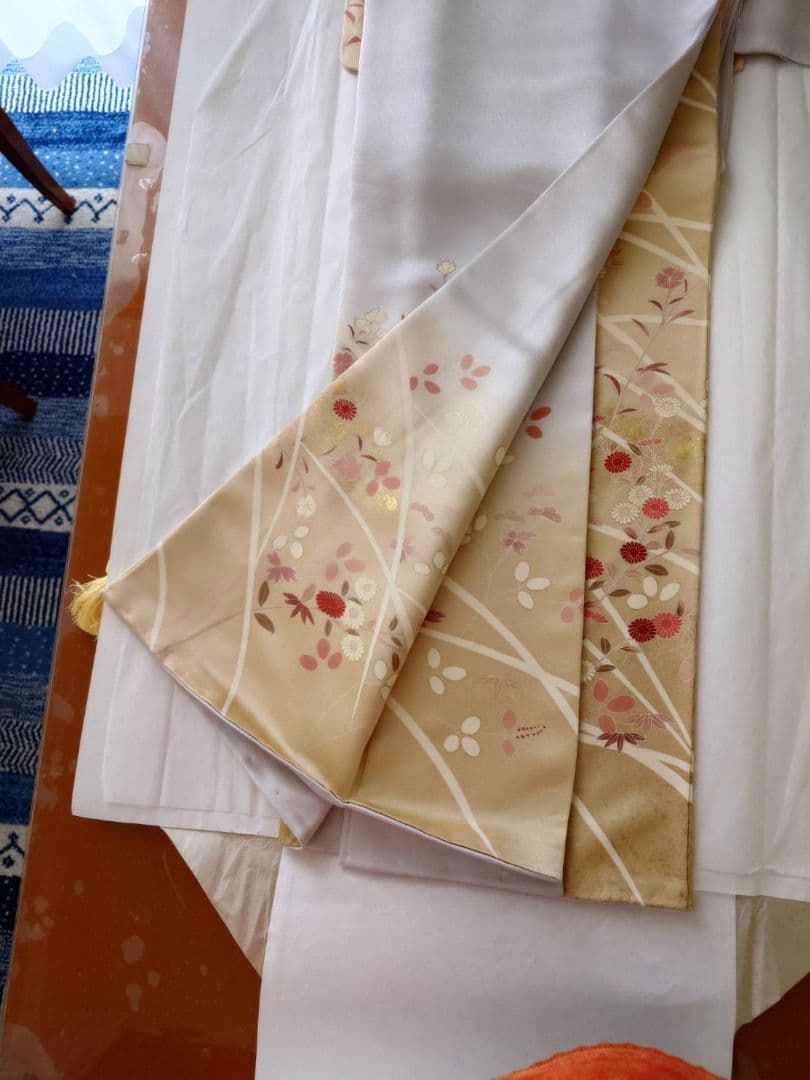 ✨️最終値下げ✨️染め分け訪問着 誂え✨️淡いラベンダー色✨️淡いレモンイエロー