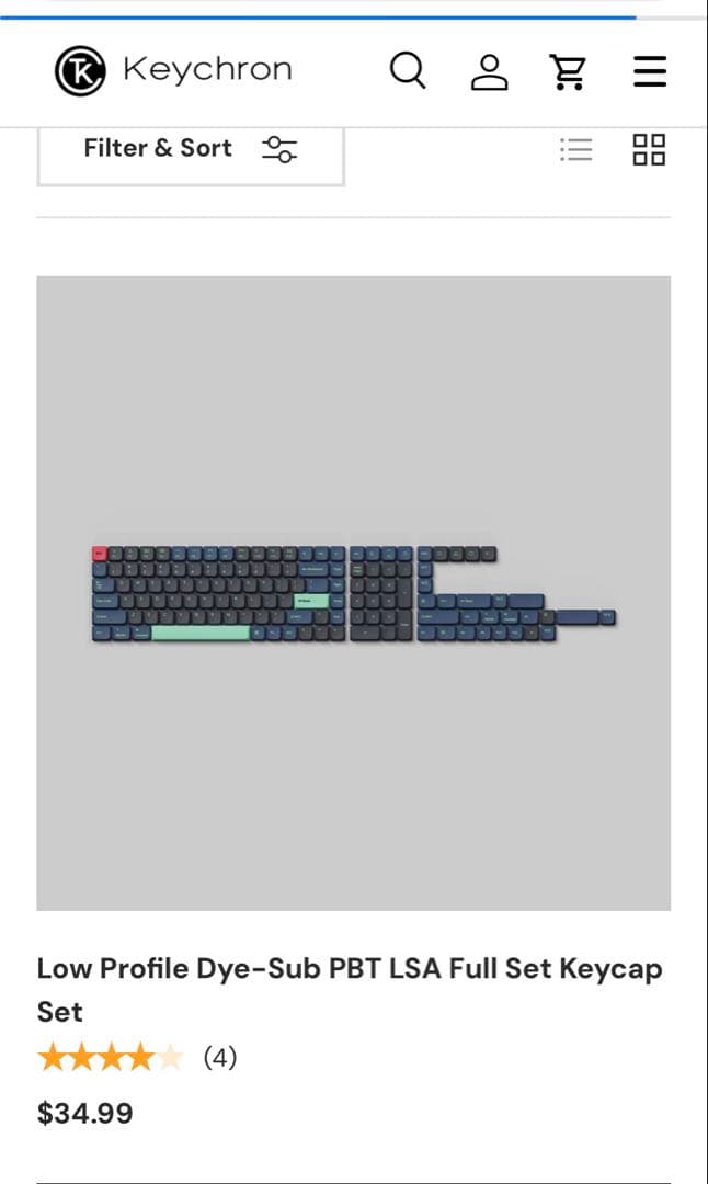 Keychron K3 Max RGBバナナ軸、キースイッチ、キーキャップ